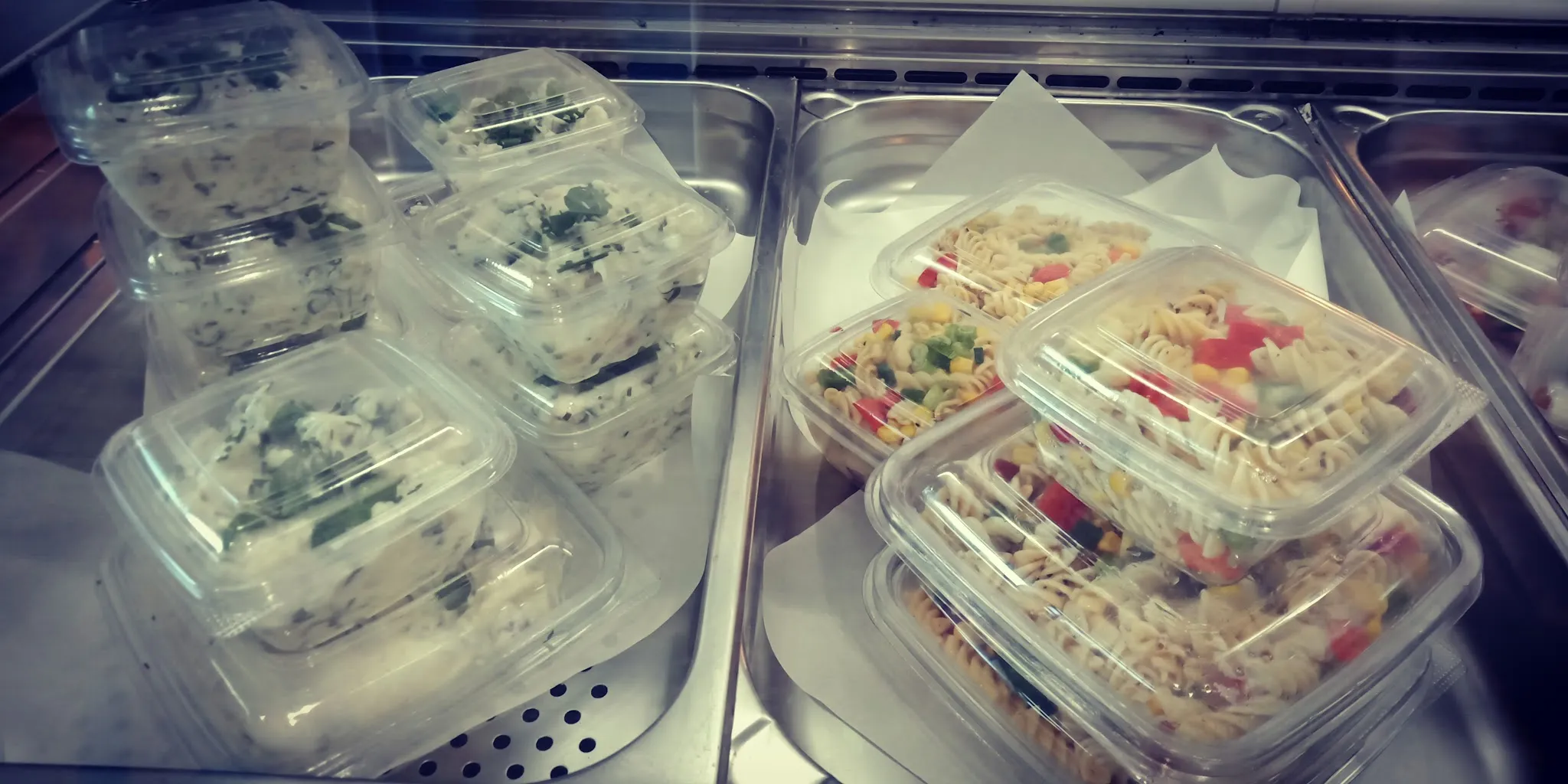 Finished souvlaki ready to serve at Bayside Souvlaki Cafe