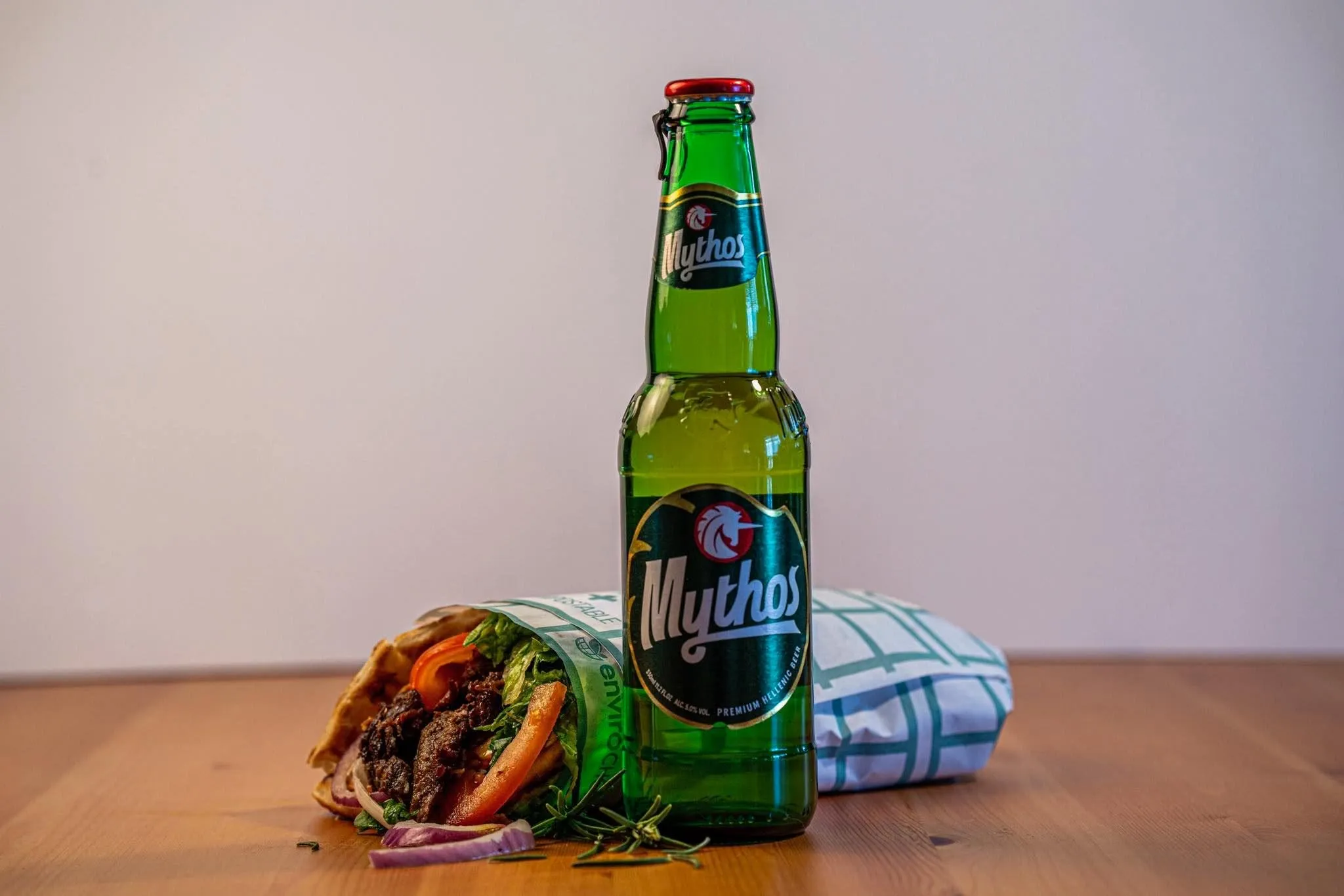 Professionally photographed lamb souvlaki from Bayside Souvlaki Cafe
